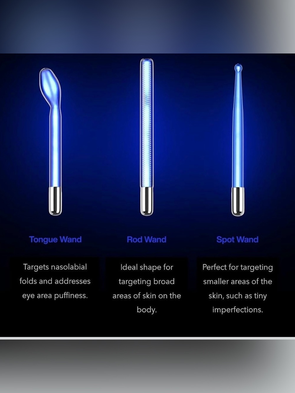 NuDerma Clinical Ne+Ar Skin Therapy Wand - White by Pure Daily Care - Picture 7 of 10